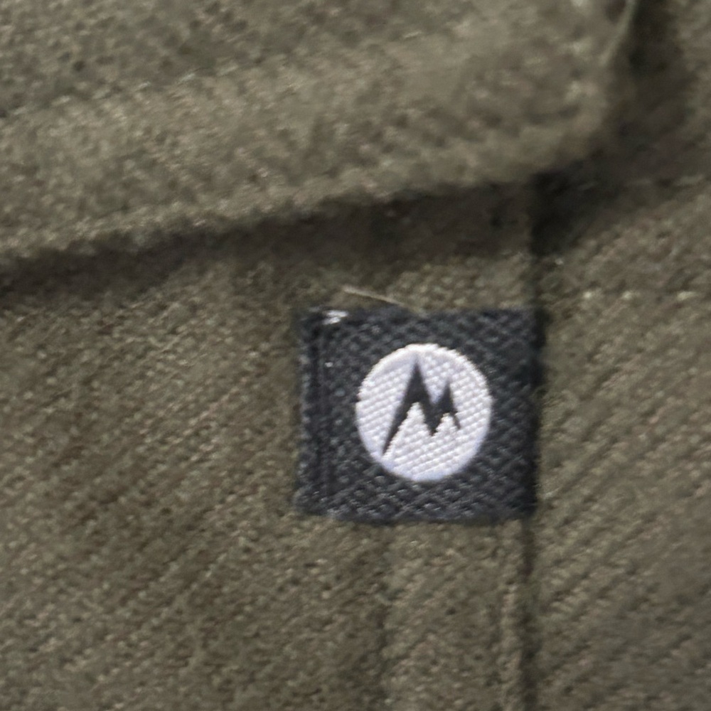 Marmot Banyons Insulated Hoodie Full Zip Army Green Orange Jacket Men's Sz M - Picture 5 of 13